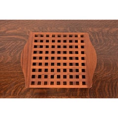 Jens Quistgaard Style Danish Modern Sculpted Teak Serving Tray, Circa 1970s