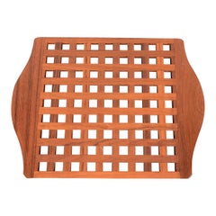 Jens Quistgaard Style Danish Modern Sculpted Teak Serving Tray, Circa 1970s