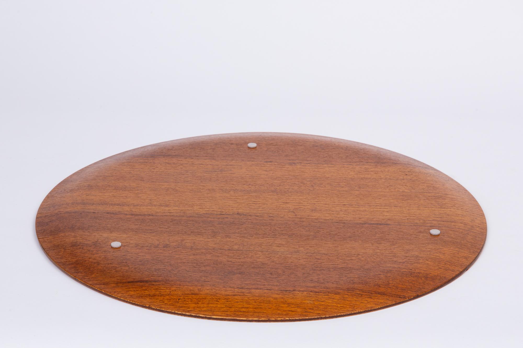 Jens Quistgaard Style Flat Teak Tray In Excellent Condition In Los Angeles, CA