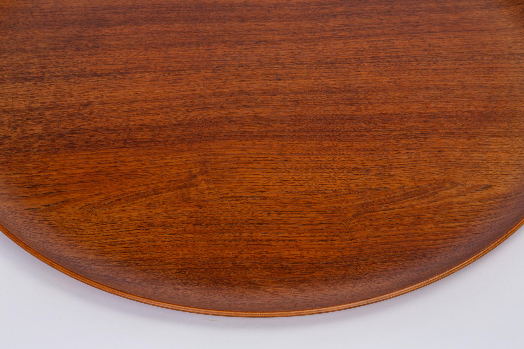 Jens Quistgaard Style Teak Tray with Curved Edge 3