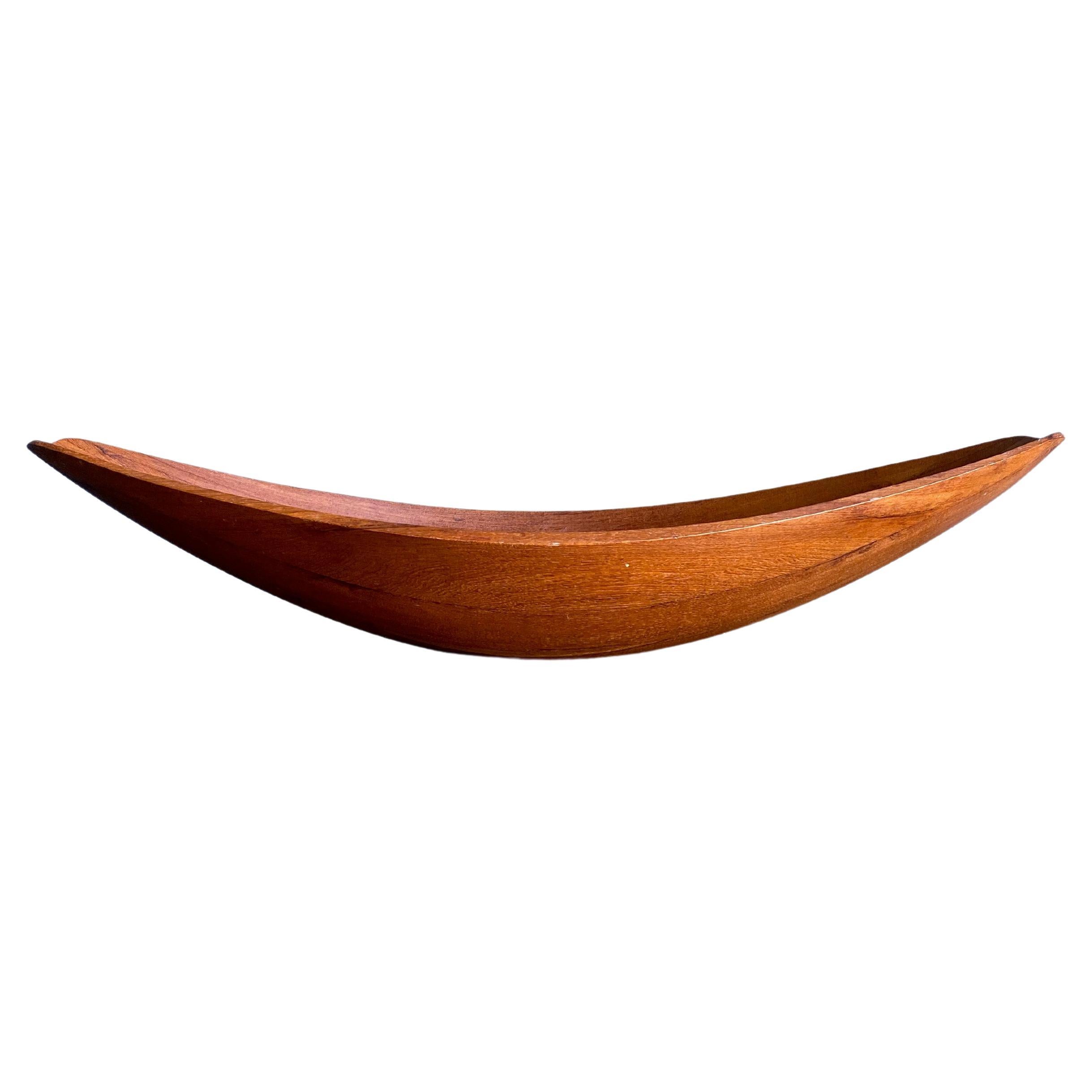 Jens Quistgaard Teak " Canoe " Bowl for Dansk, circa 1960