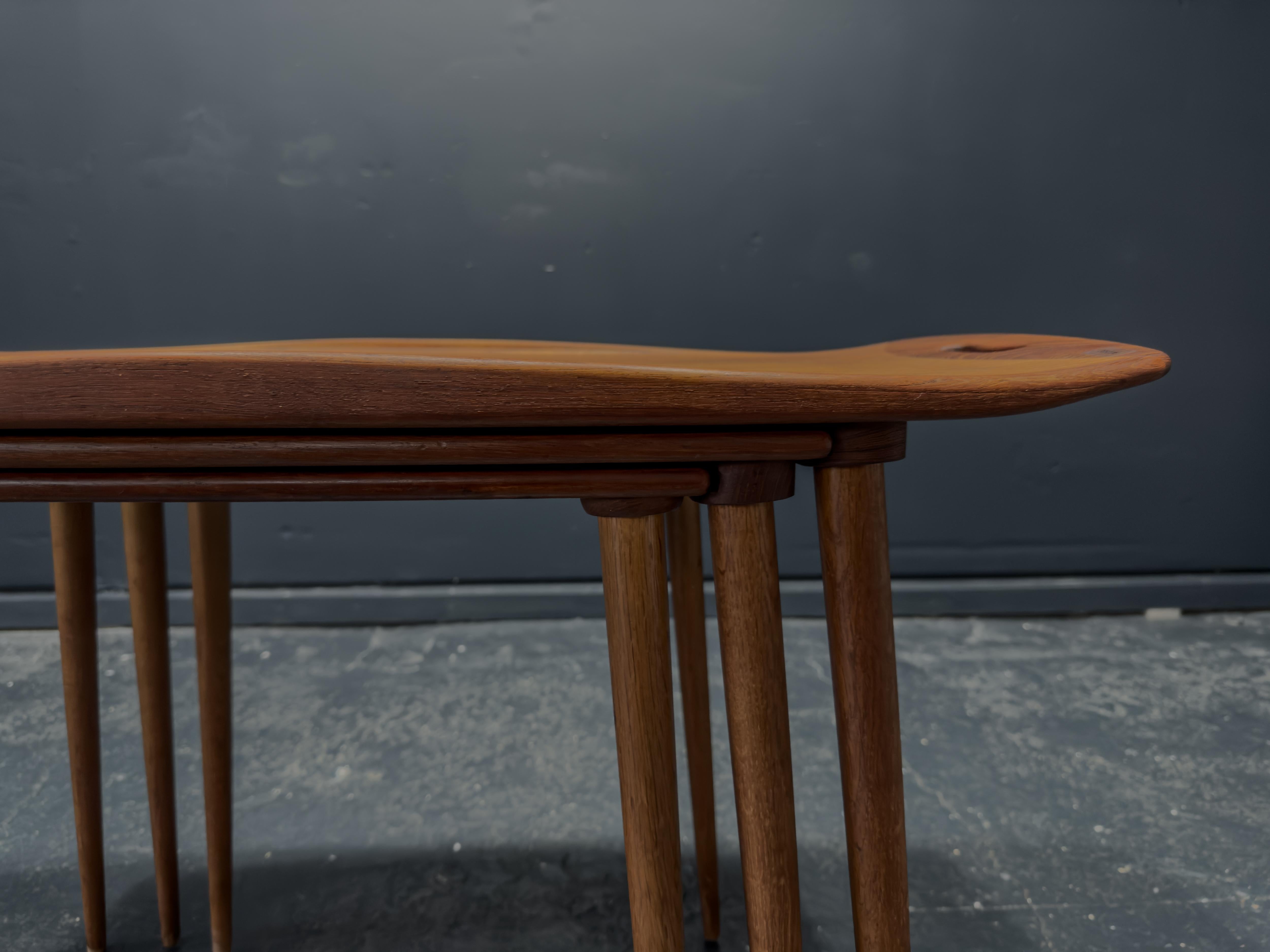 Tavolini in teak di Jens Quistgaard in vendita 2