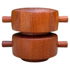 Molinillo de pimienta de teca Jens Quistgaard para Dansk, Dinamarca, Siglo XX