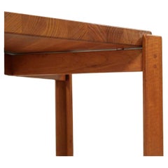 Jens Quistgaard Table à plateau en teck avec plateau concave Danemark années 1960