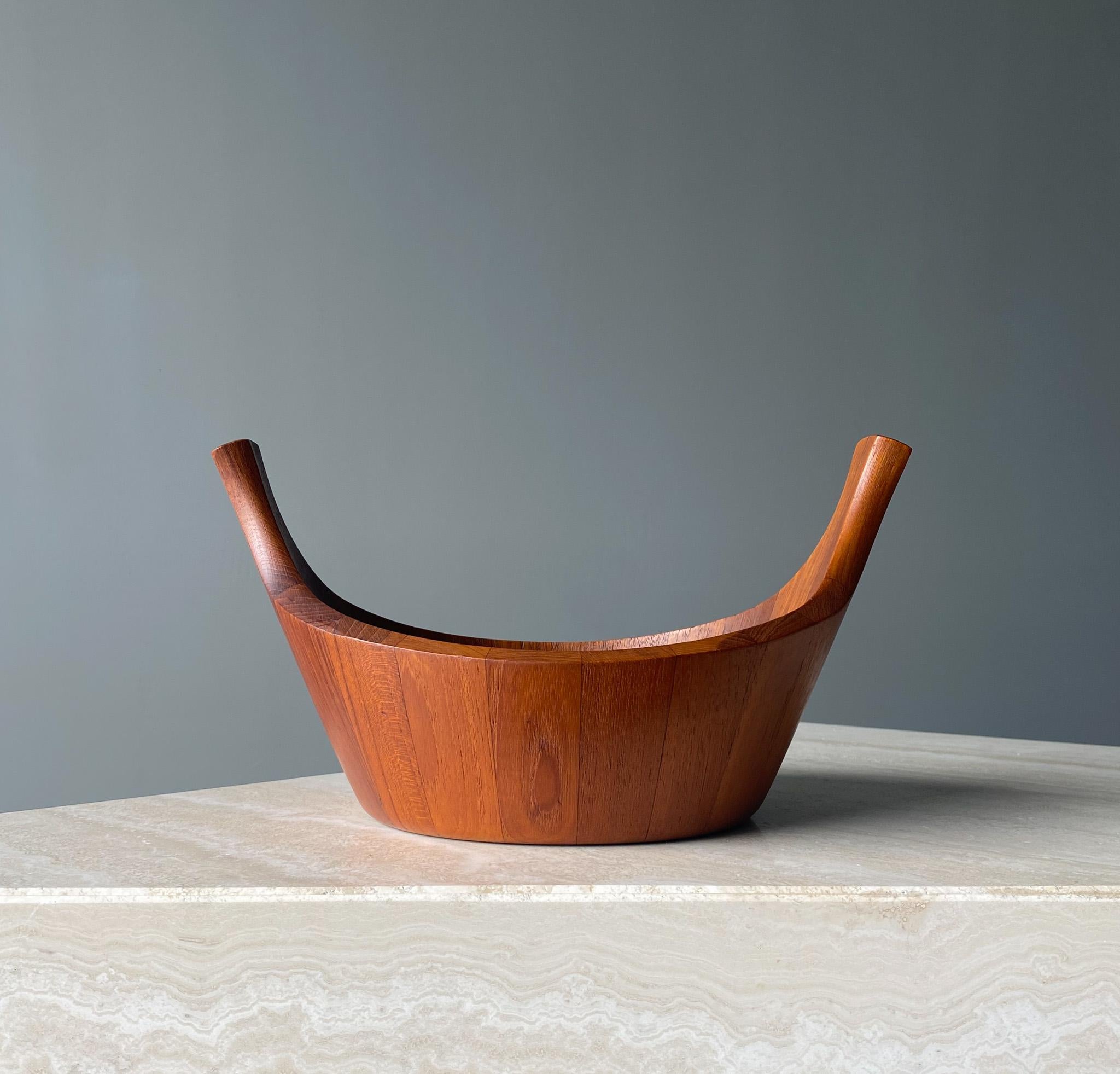 Jens Quistgaard Teak Viking Bowl for Dansk, Denmark, 1950s For Sale 1