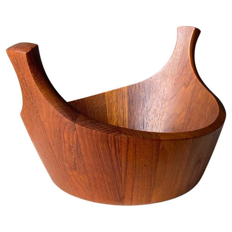 Jens Quistgaard Danish Oval Teak Bowl for Dansk For Sale at 1stDibs