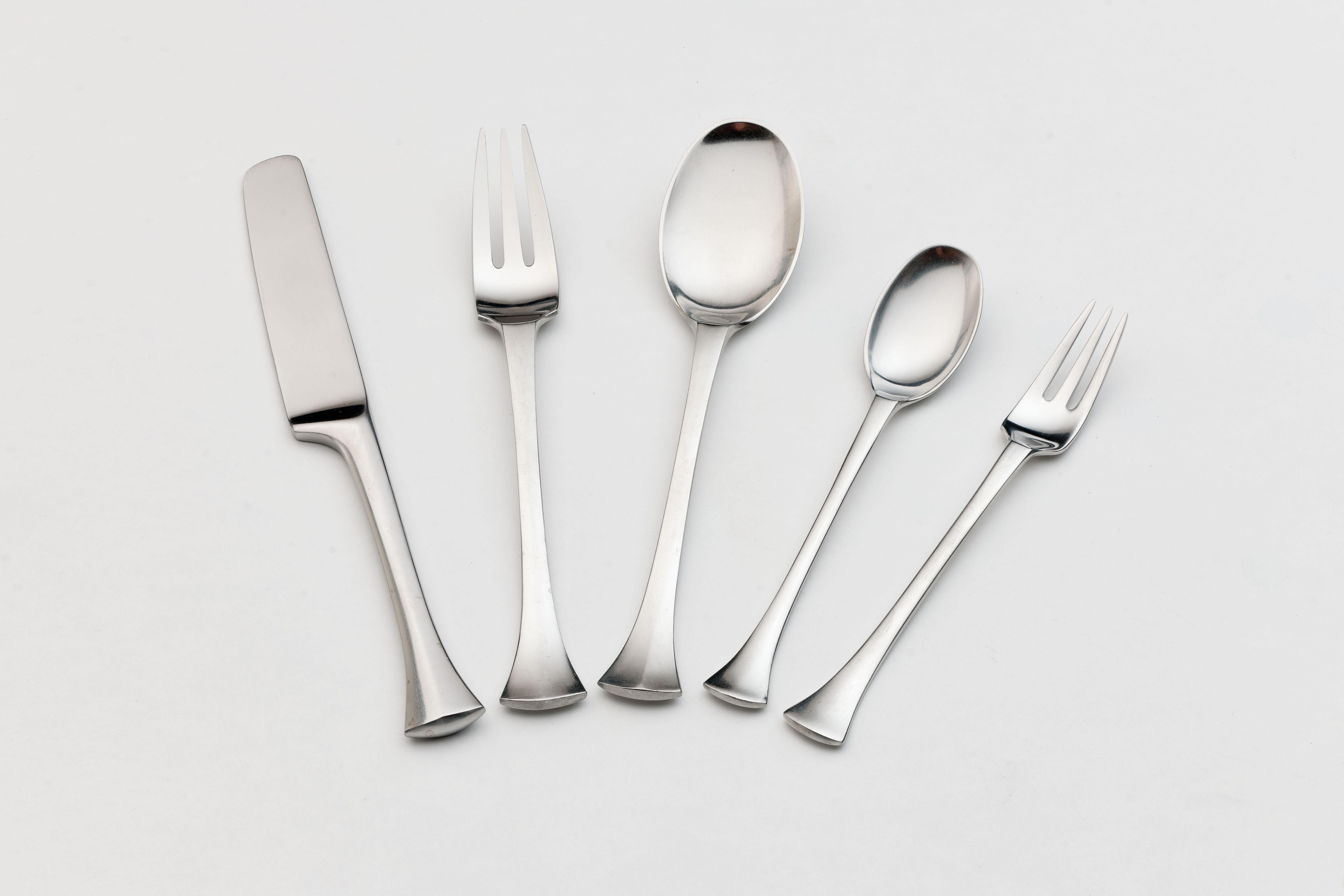 Jens Quistgaard 'Thistle' '1969' Danish Modern Flatware for Dansk, 6 Service 4