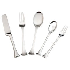 Jens Quistgaard 'Thistle' '1969' Danish Modern Flatware for Dansk, 6 Service