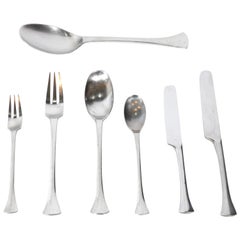 Jens Quistgaard Thistle Danish Modern Stainless Steel Flatware Dansk 62 Pieces