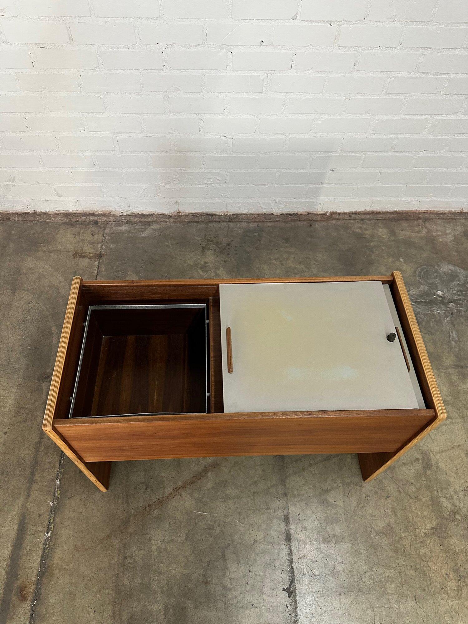 Wood Jens Risom 1970s Modernist File Cabinet For Sale