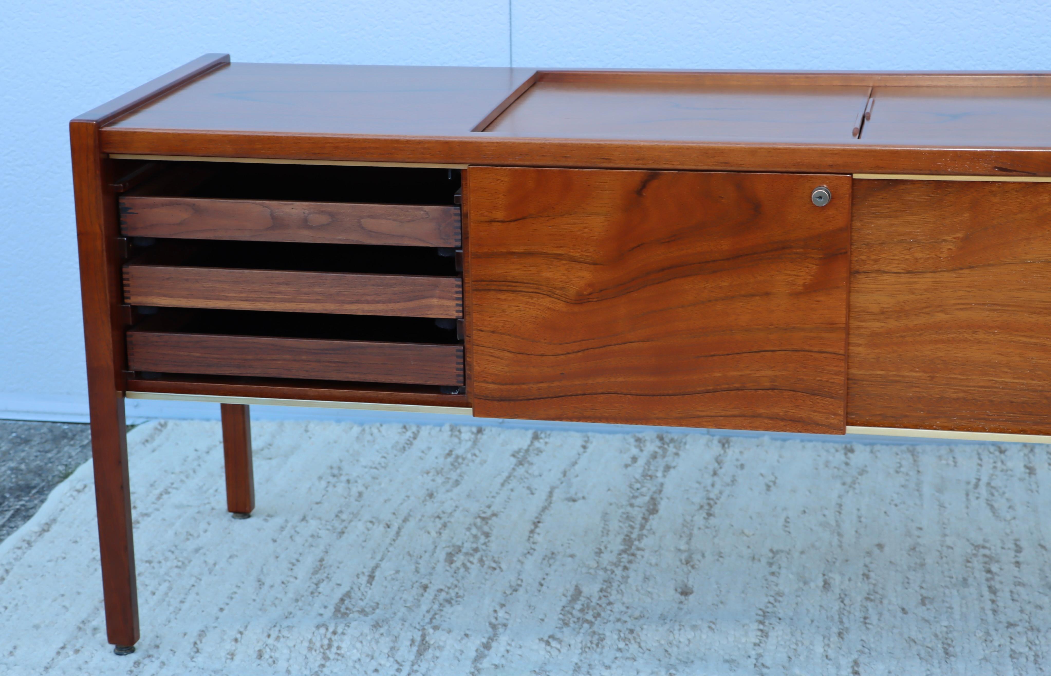 Jens Risom 1970s Paldao Wood Modernist File Cabinet For Sale 7