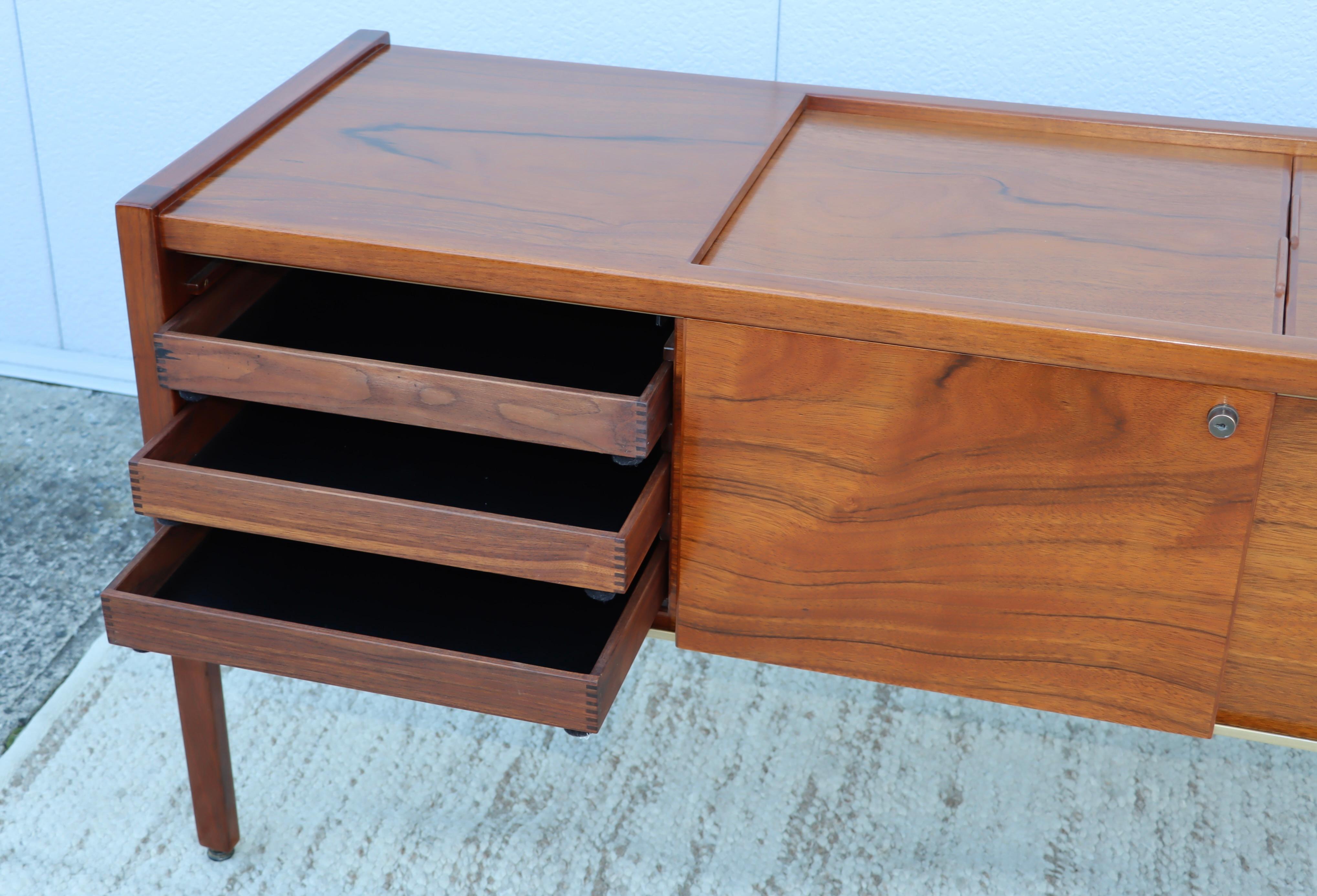 Jens Risom 1970s Paldao Wood Modernist File Cabinet For Sale 8