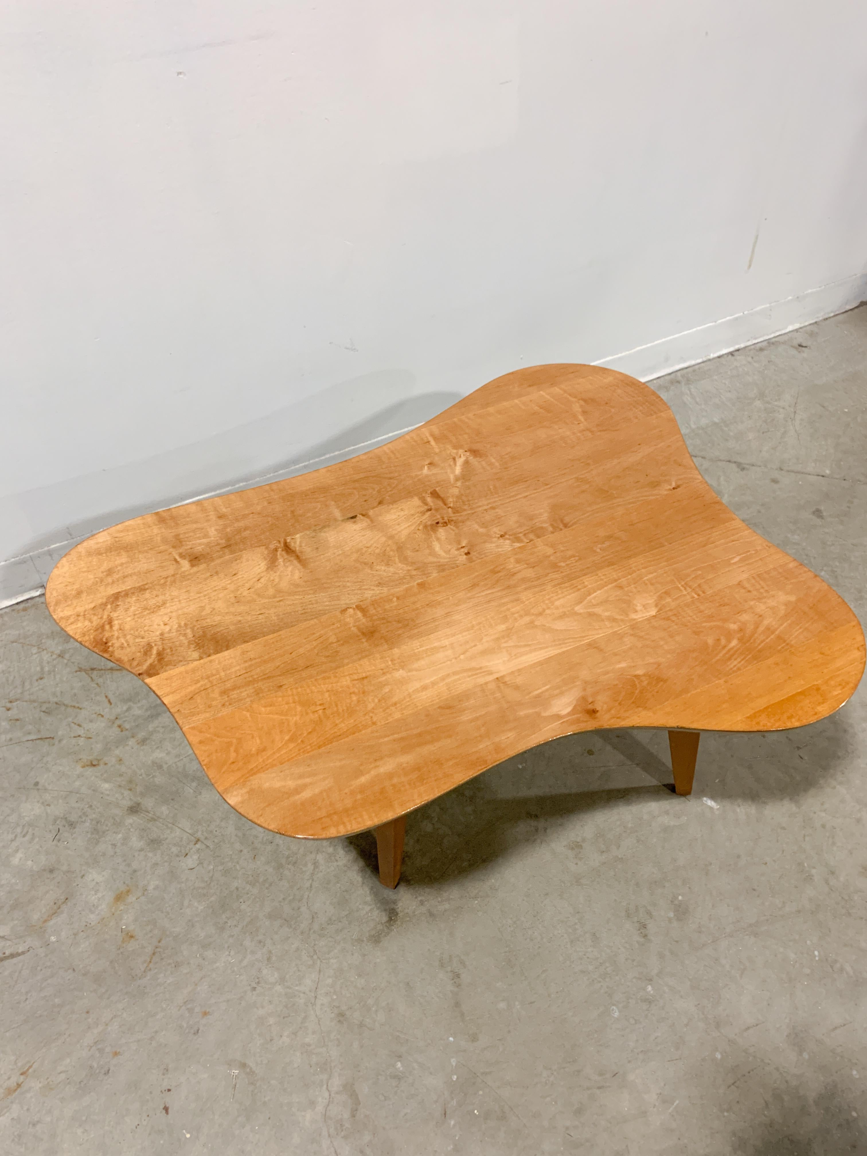 Maple Jens Risom 600 Cloud Table for Knoll, 1940s