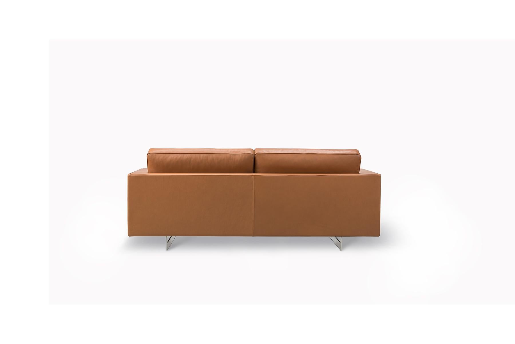 Mid-Century Modern Jens Risom 65 Sofa – 2 Seater – Metal Base