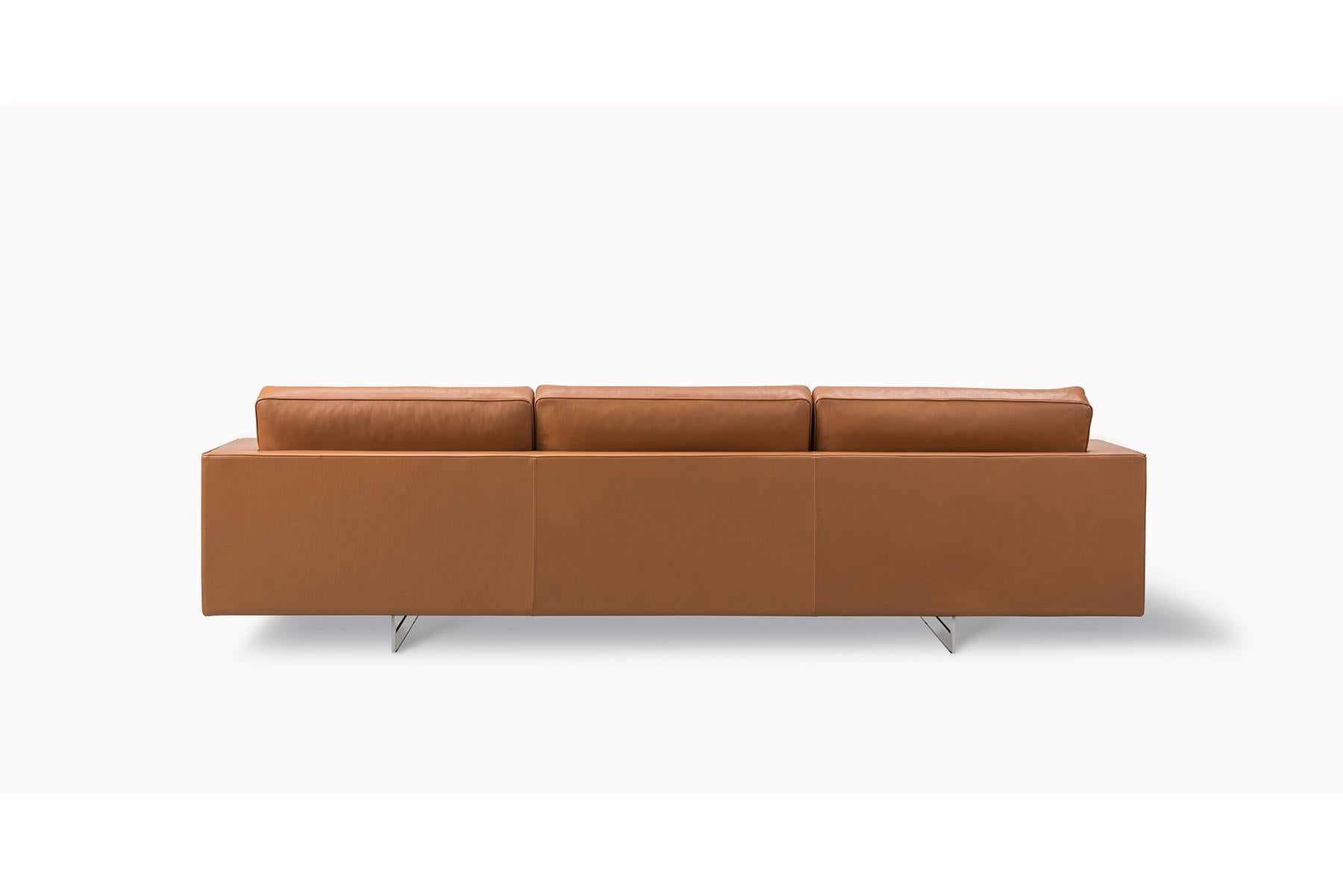 American Jens Risom 65 Sofa – 3 Seater – Metal Base