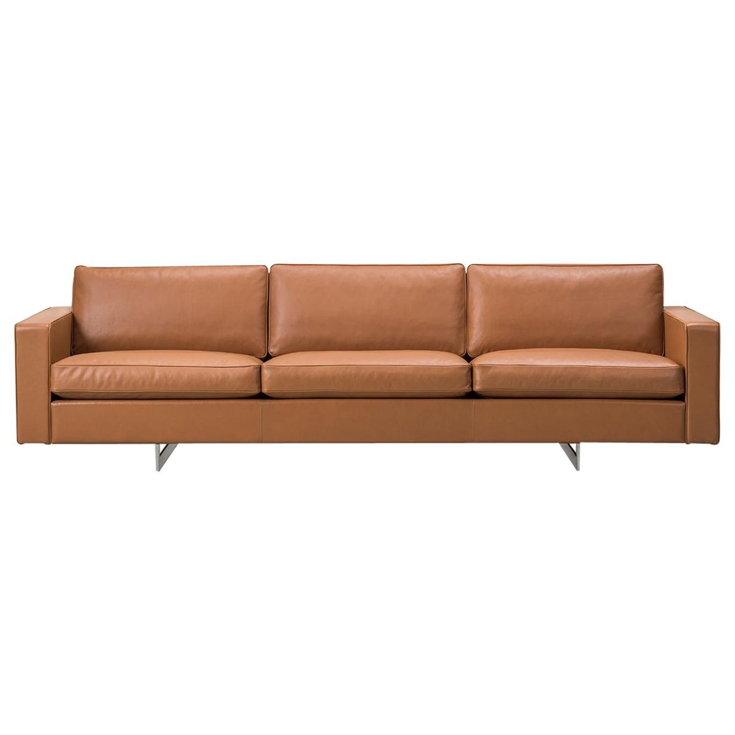 Jens Risom 65 Sofa – 2 Seater – Metal Base For Sale at 1stDibs