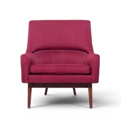 Jens Risom A-Chair Mid Century Walnut Lounge Chair