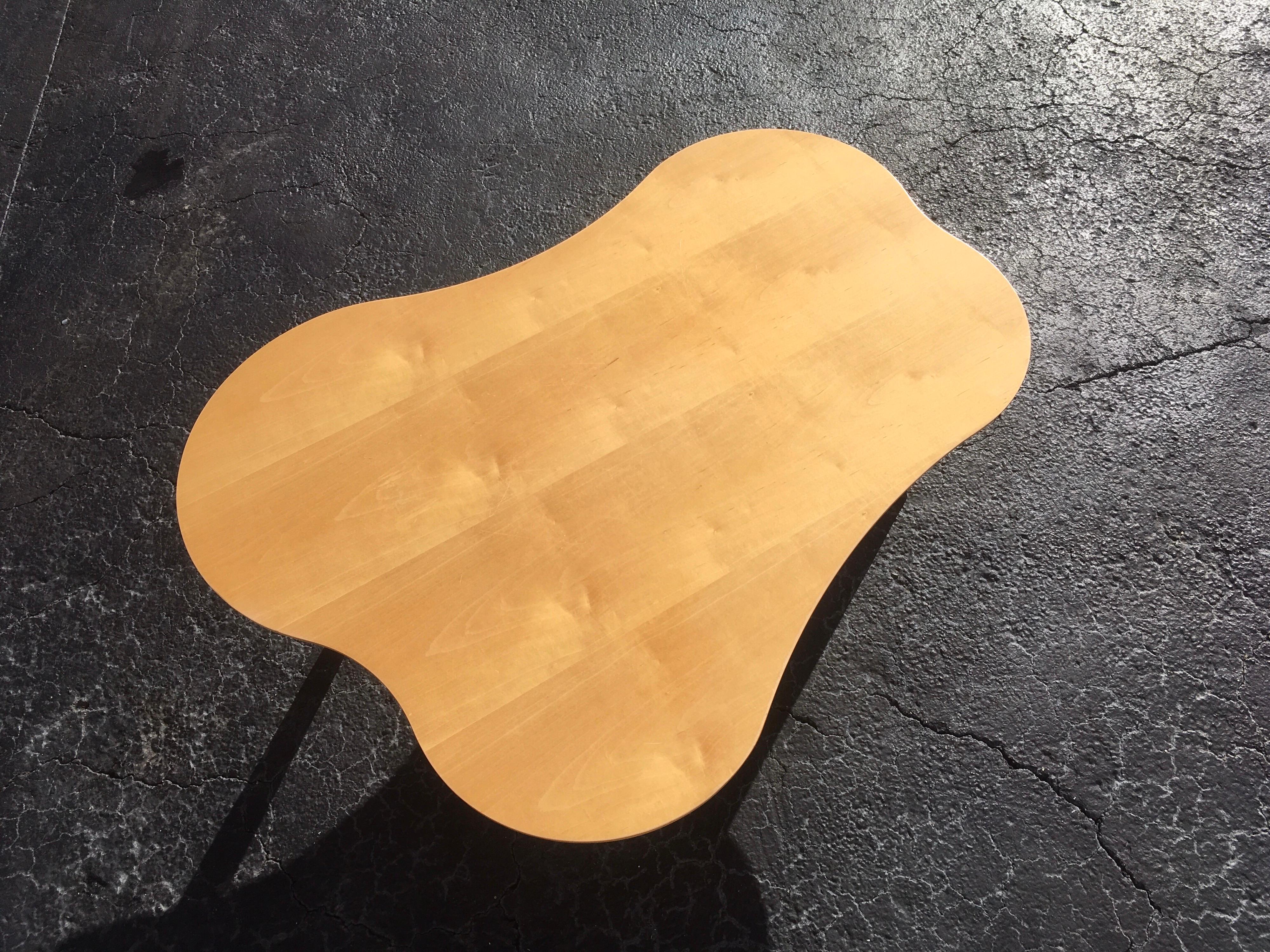 Maple Jens Risom Amoeba Coffee Table for Knoll
