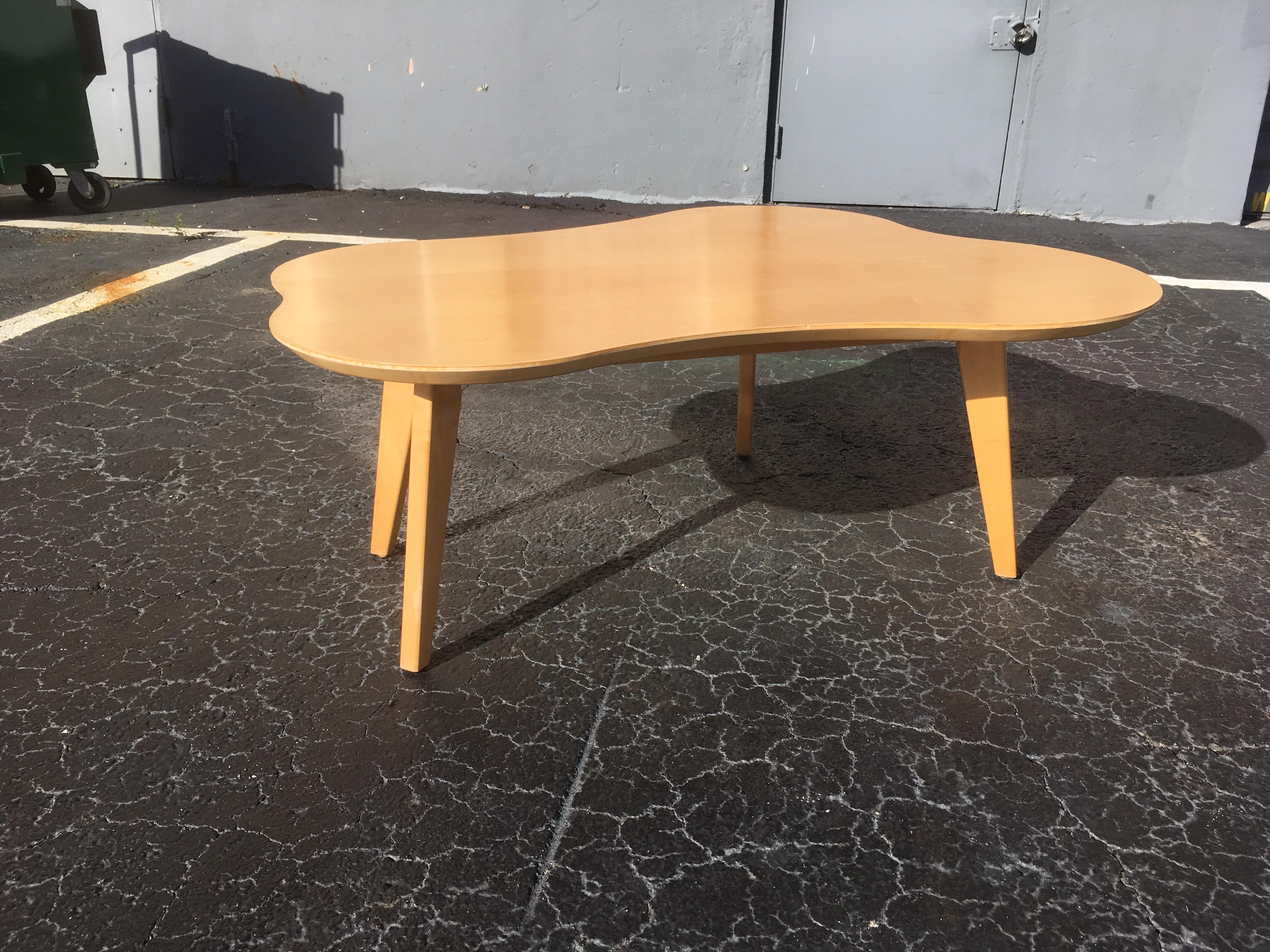 American Jens Risom Amoeba Coffee Table for Knoll