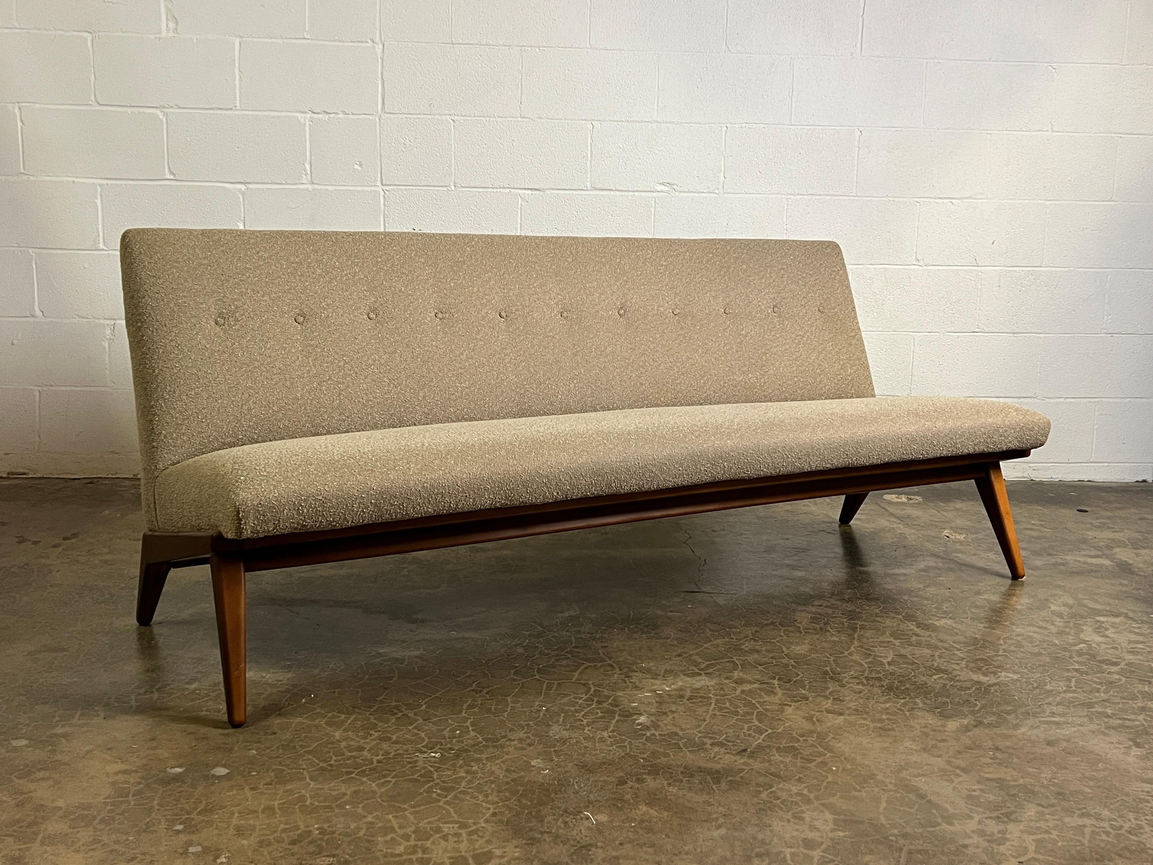 Jens Risom Armless Sofa For Sale 5