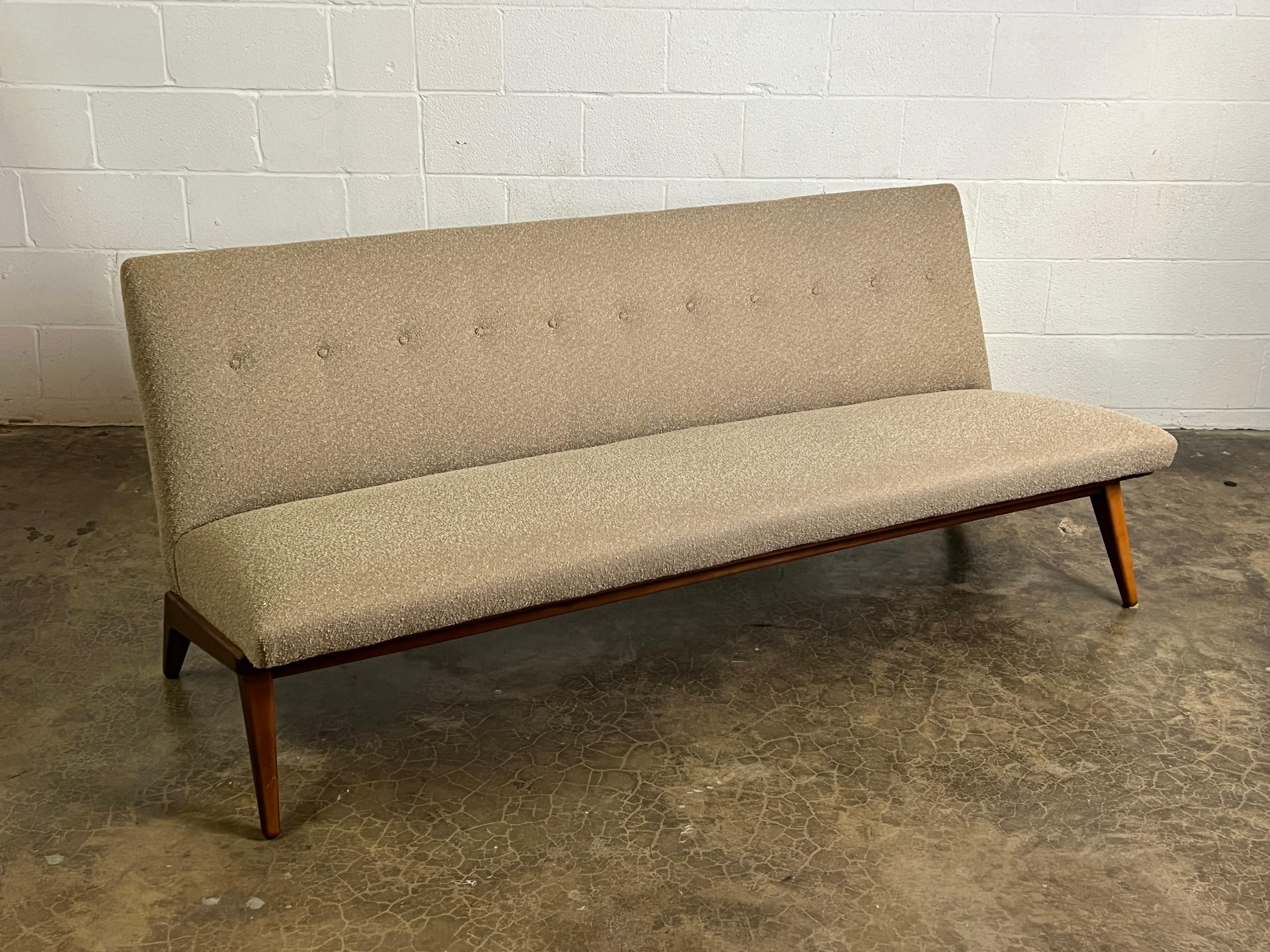 Jens Risom Armless Sofa For Sale 6
