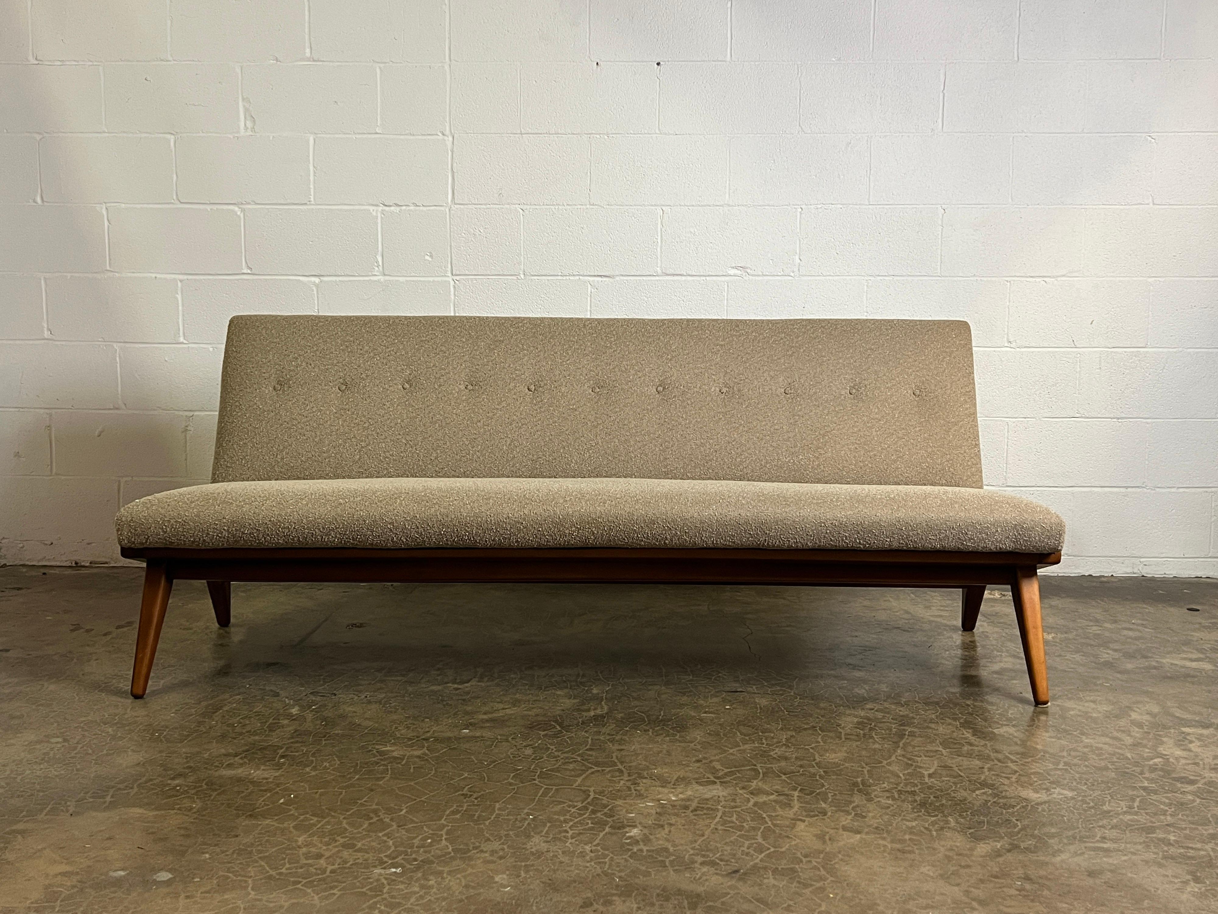 Jens Risom Armless Sofa For Sale 7