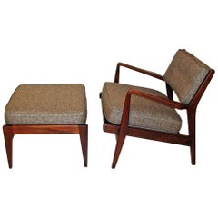 Jens Risom Chair and Ottoman