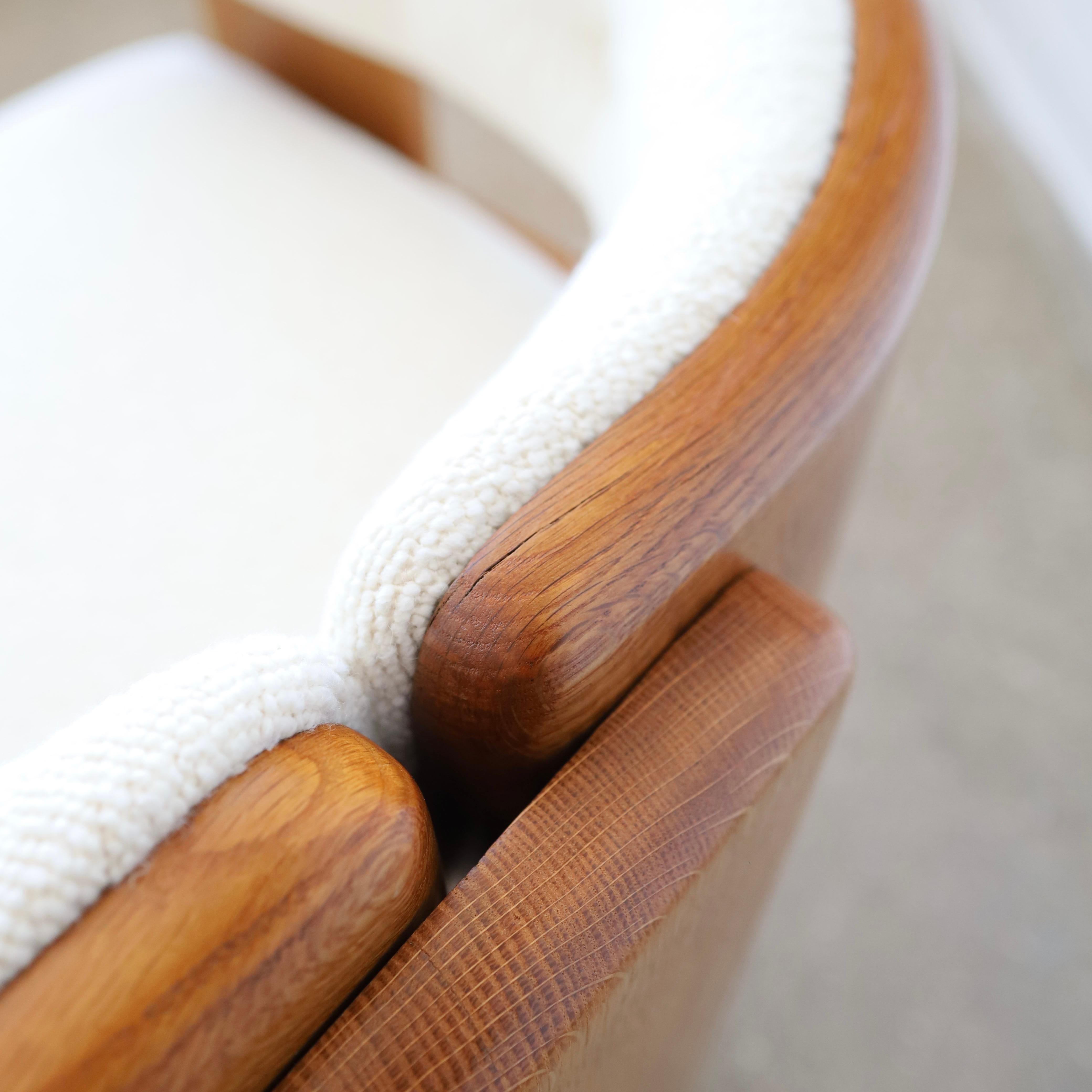 Fabric Jens Risom Chairs for Marble c. 1960s, a pair