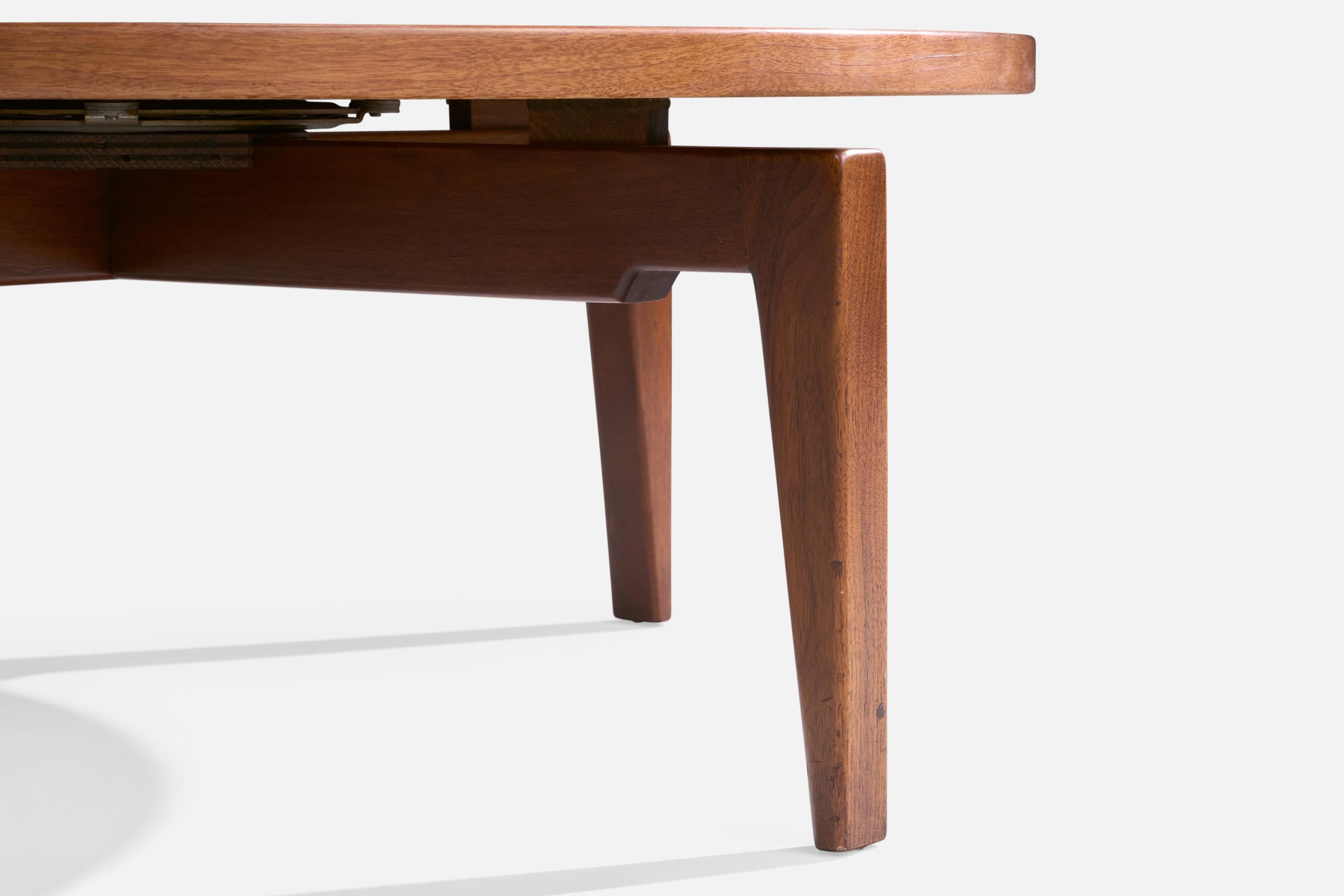 Noyer Jens Risom, table basse, noyer, États-Unis, années 1960 en vente