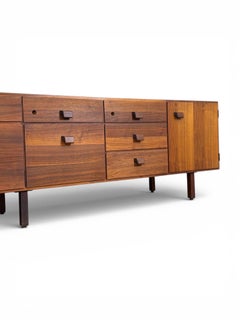 Jens Risom Credenza - 9 Fuß Schwarznussbaum Mid Century Modern Kabinett - restauriert