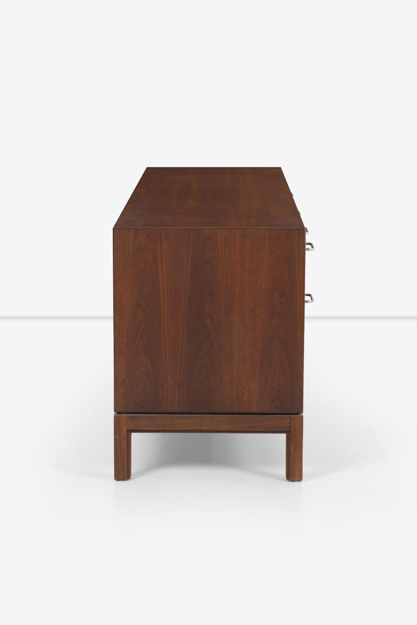 Mid-20th Century Jens Risom Credenza in Oiled Walnut For Sale