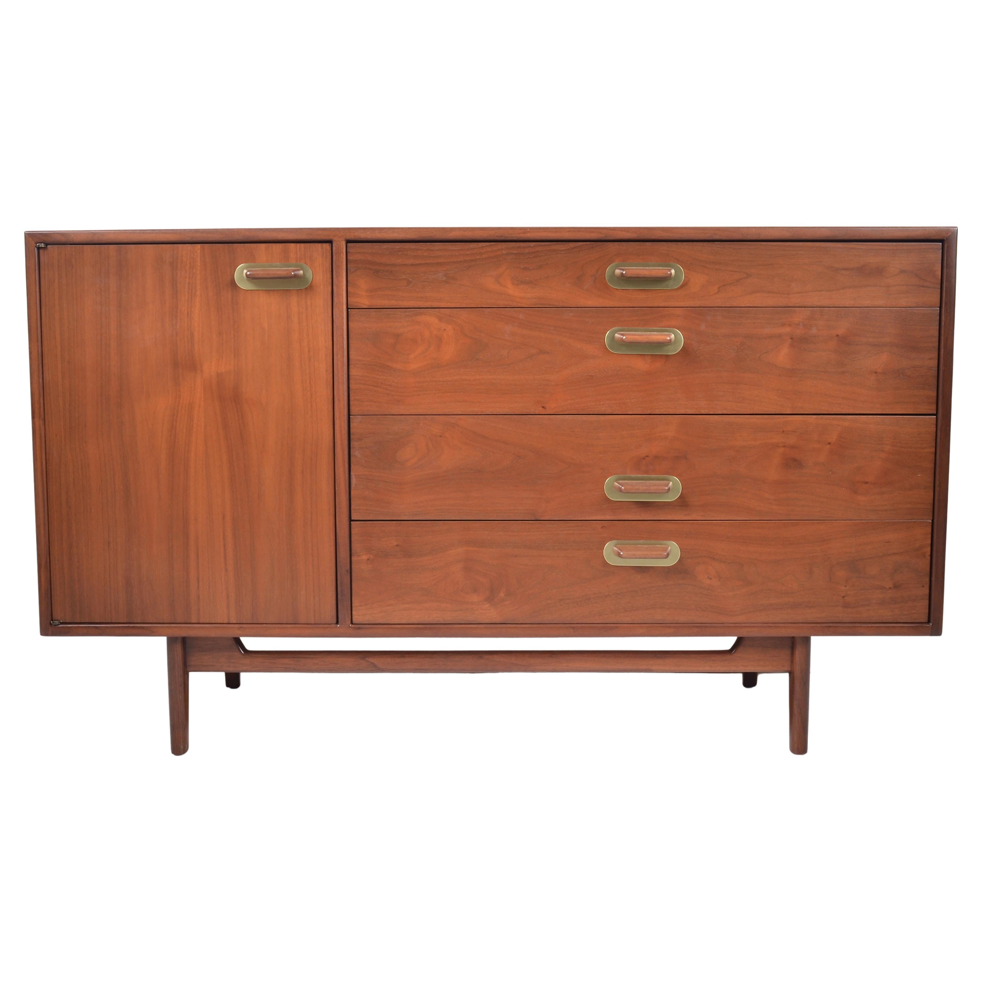 Jens Risom Credenza, USA c 1970s For Sale