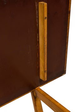 Jens Risom Danish Mid-Century Birch and Light Gray Laminate Serving Table