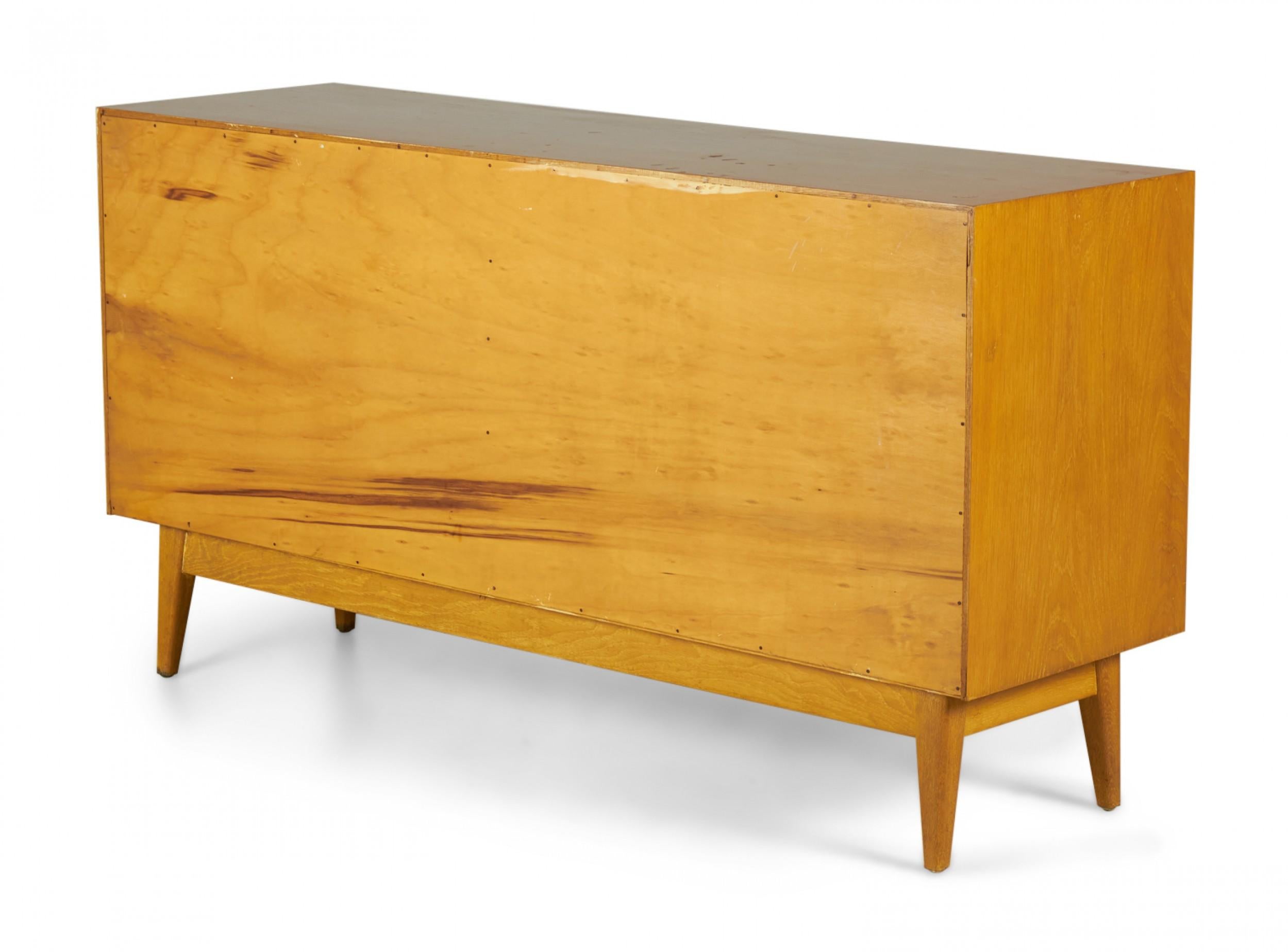 20th Century Jens Risom Danish Mid-Century Blond Oak 6-Drawer Dresser For Sale