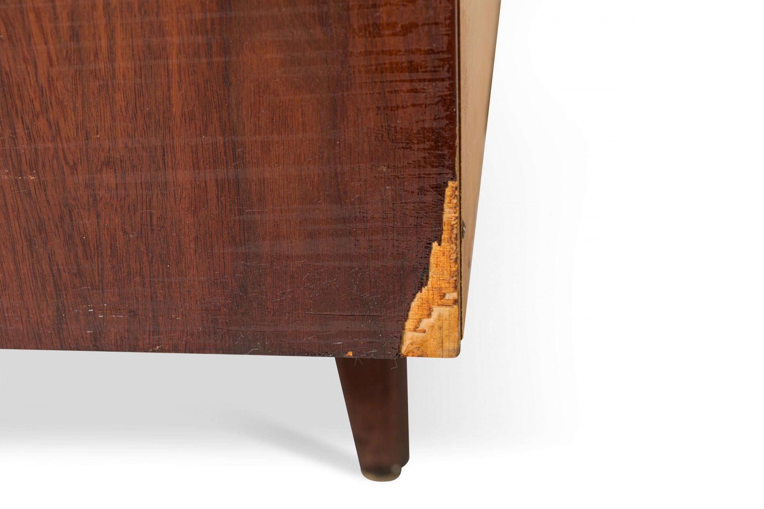 Jens Risom Danish Mid-Century Walnut 8-Drawer Dresser / Writing Desk For Sale 5