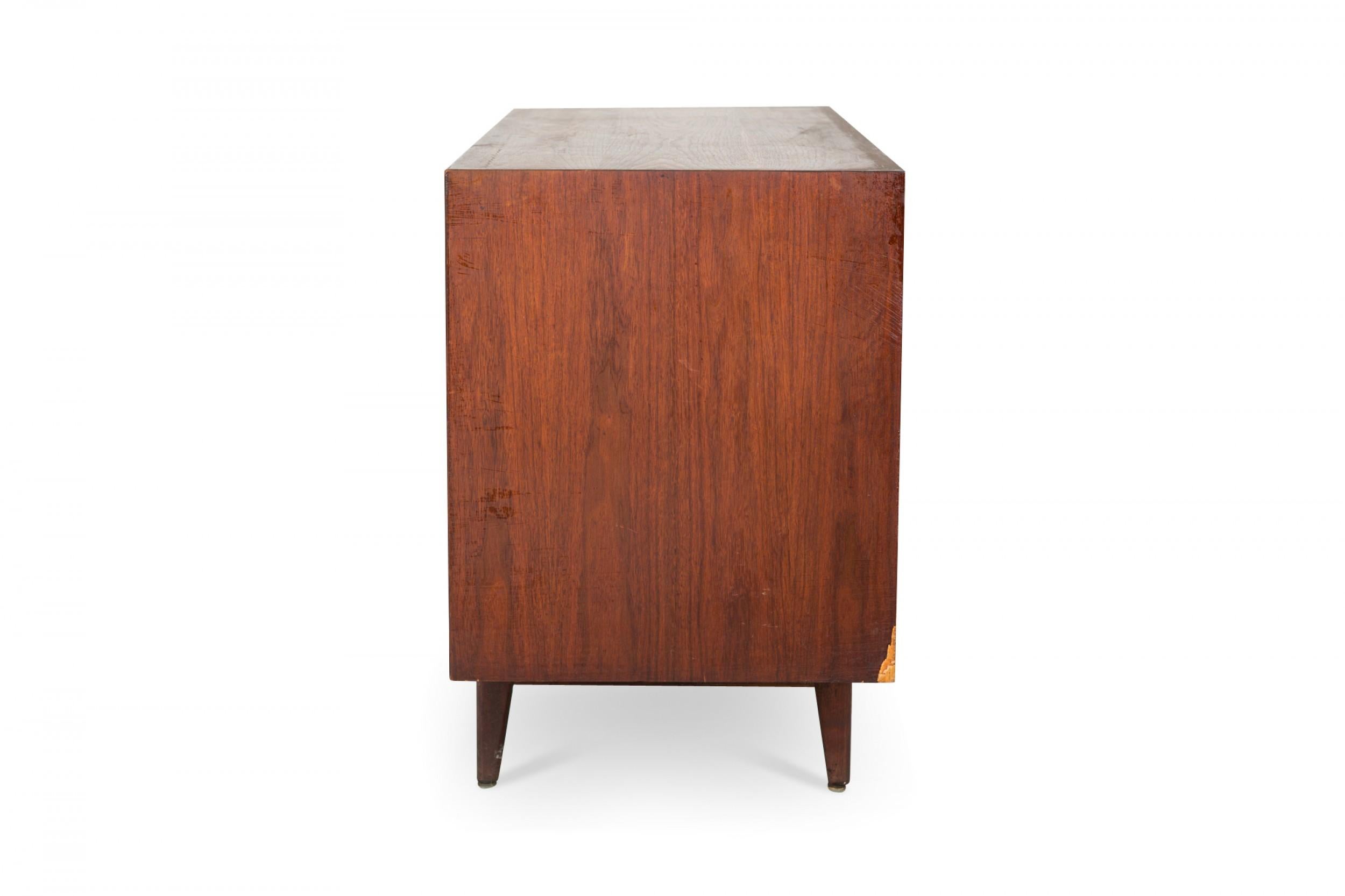 20th Century Jens Risom Danish Mid-Century Walnut 8-Drawer Dresser / Writing Desk For Sale