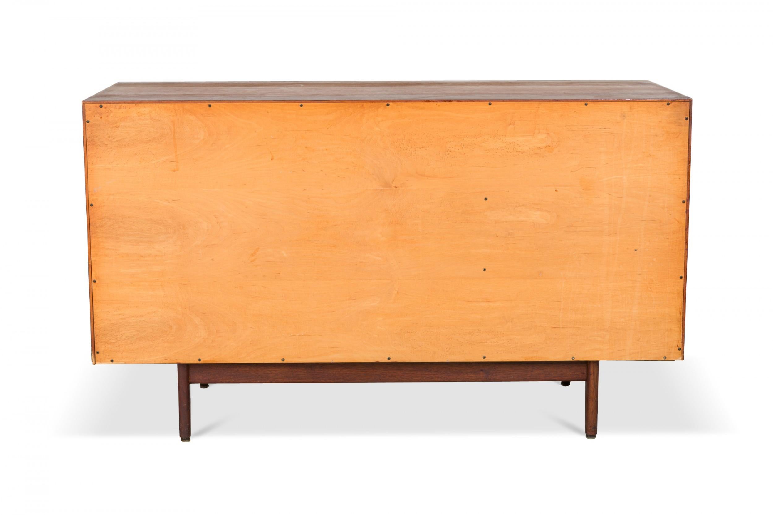 Wood Jens Risom Danish Mid-Century Walnut 8-Drawer Dresser / Writing Desk For Sale