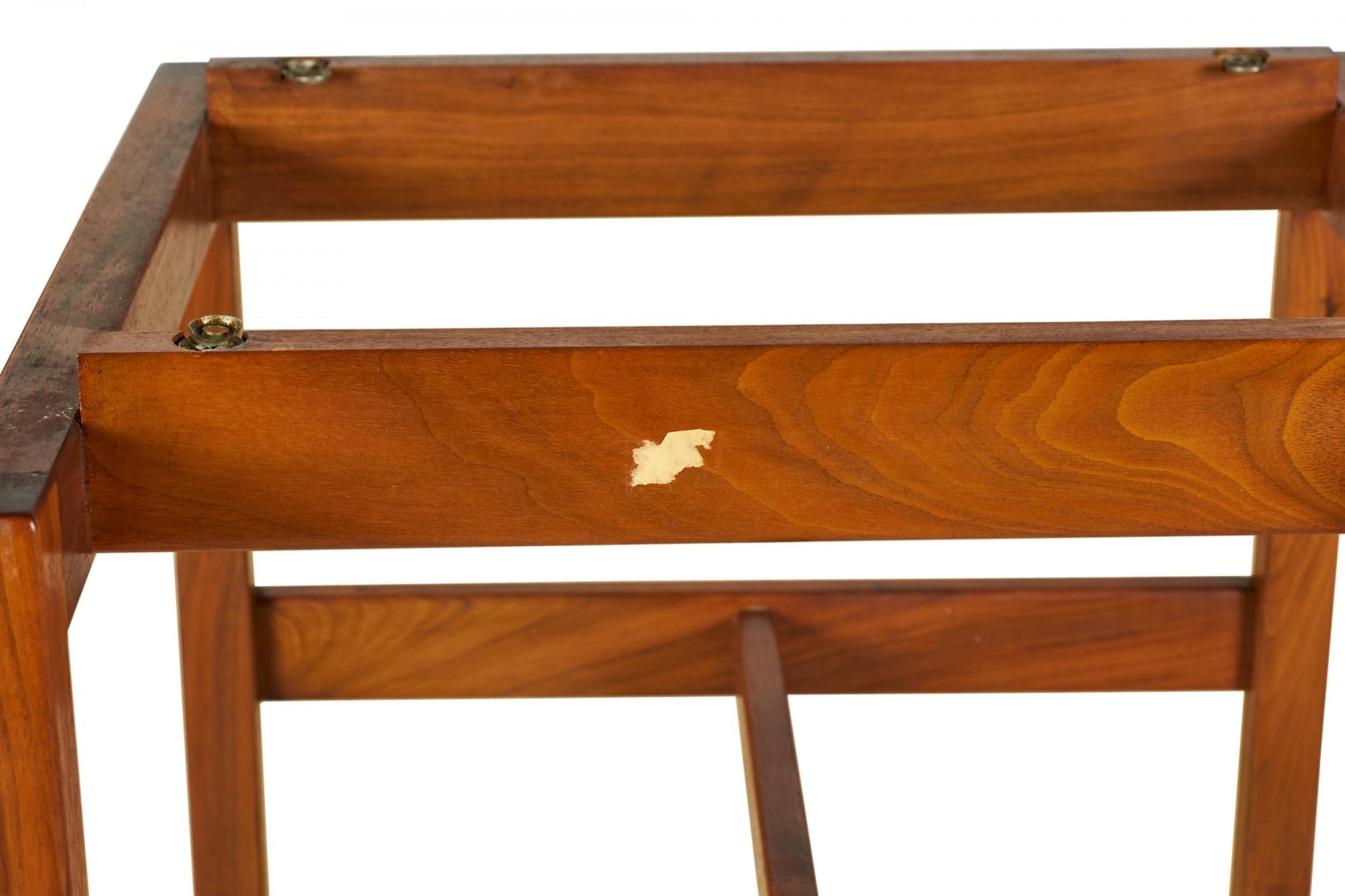 Jens Risom Danish Mid-Century Walnut Cantilever End / Side Table For Sale 7