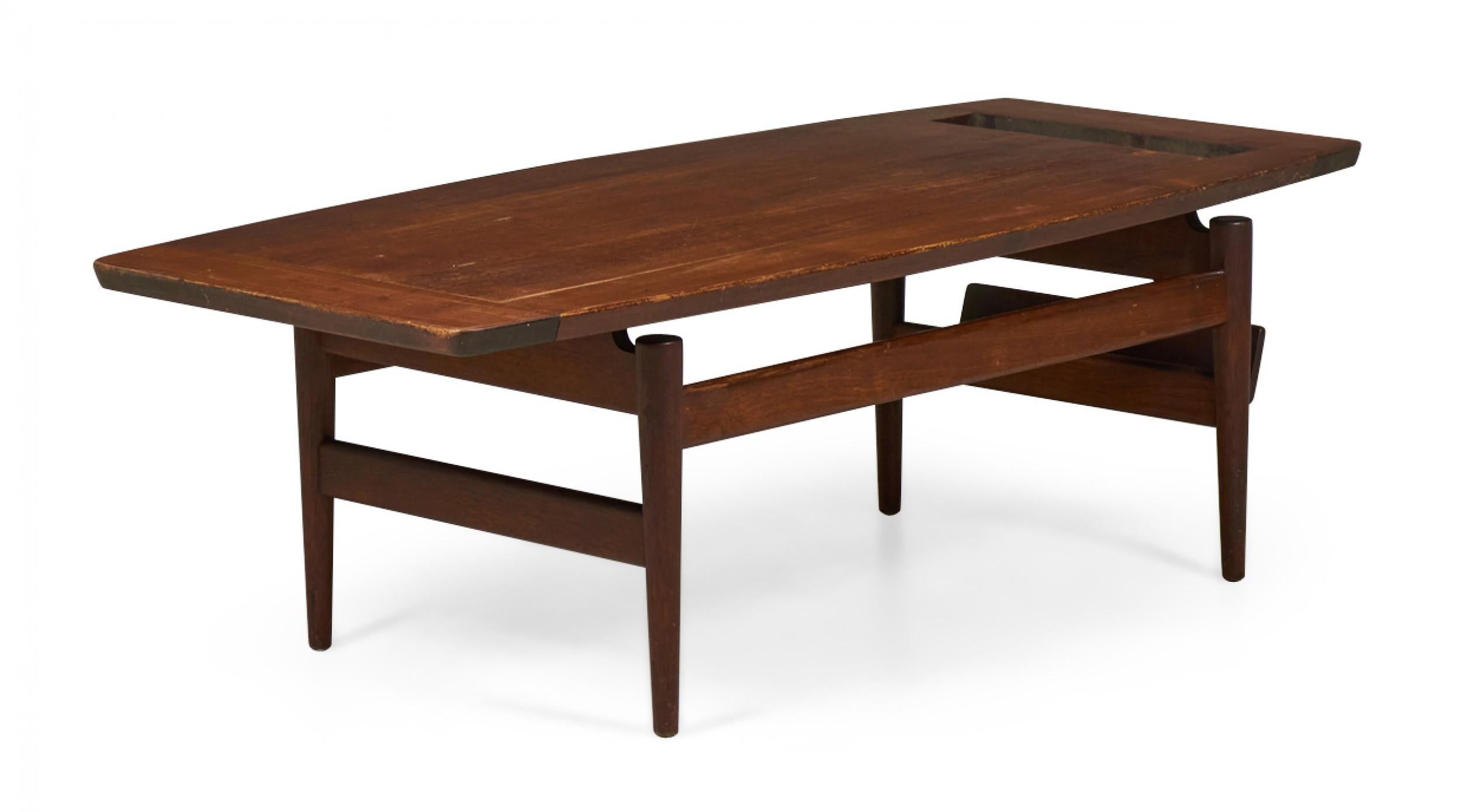 table basse porte revue bois