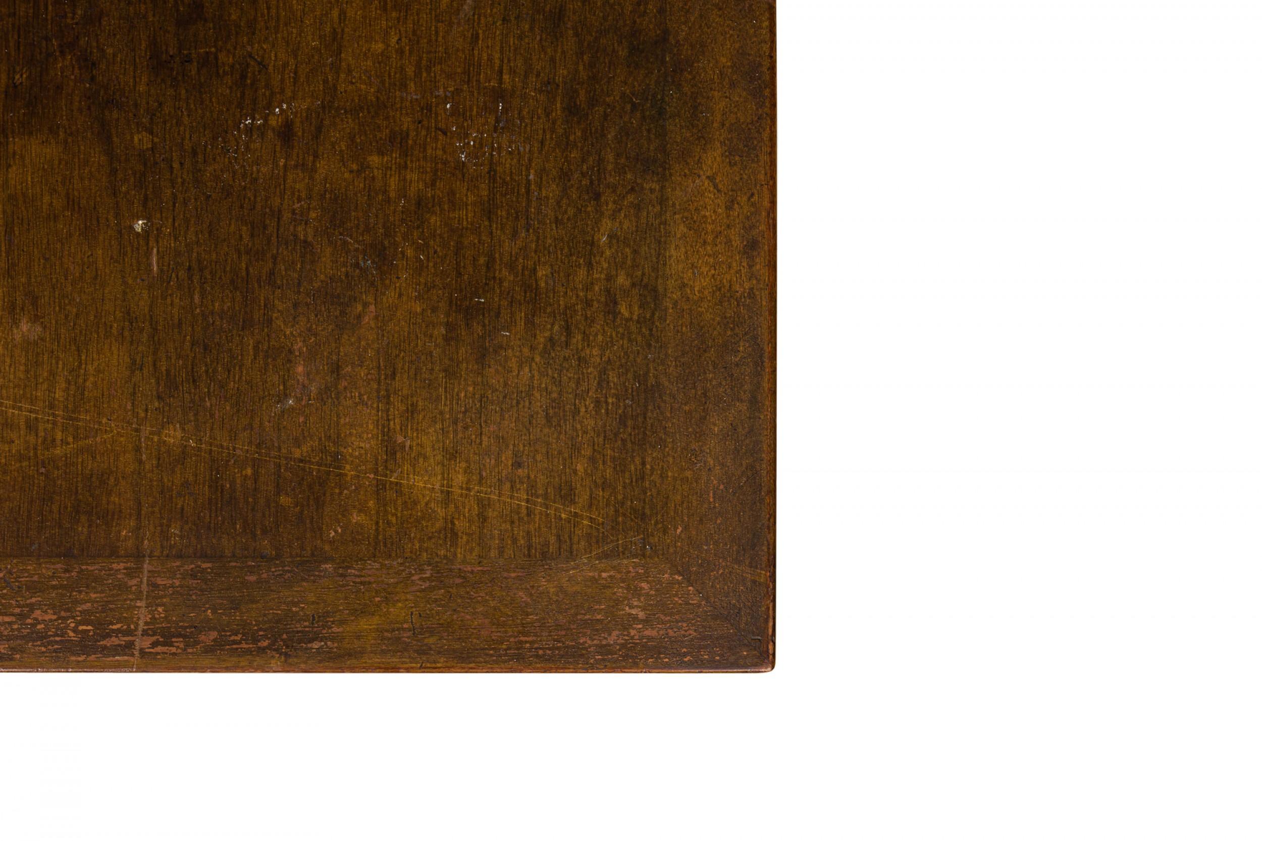 Jens Risom Danish Mid-Century Walnut Draw Leaf Dining Table For Sale 1
