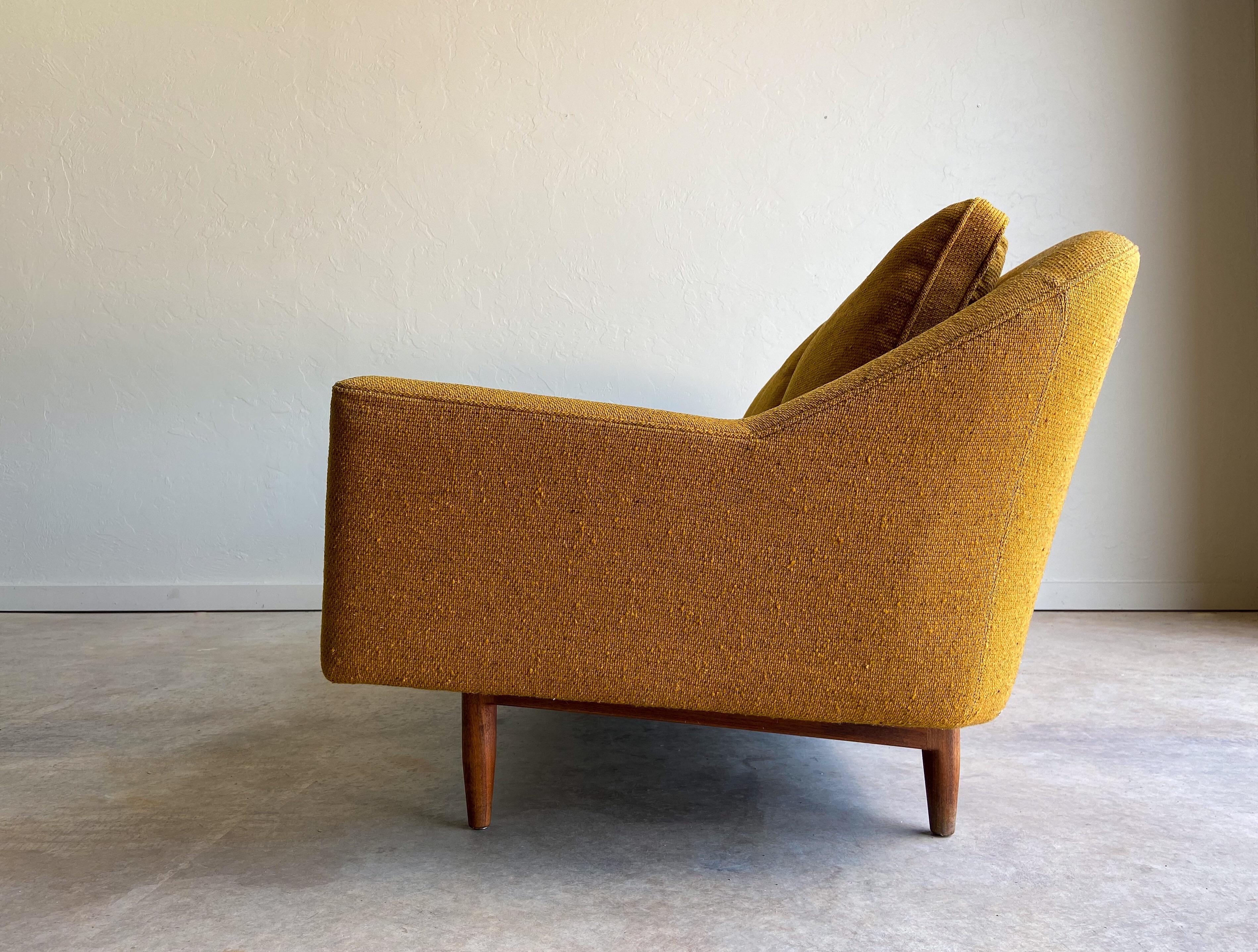 American Jens Risom Danish Modern Sofa Signed