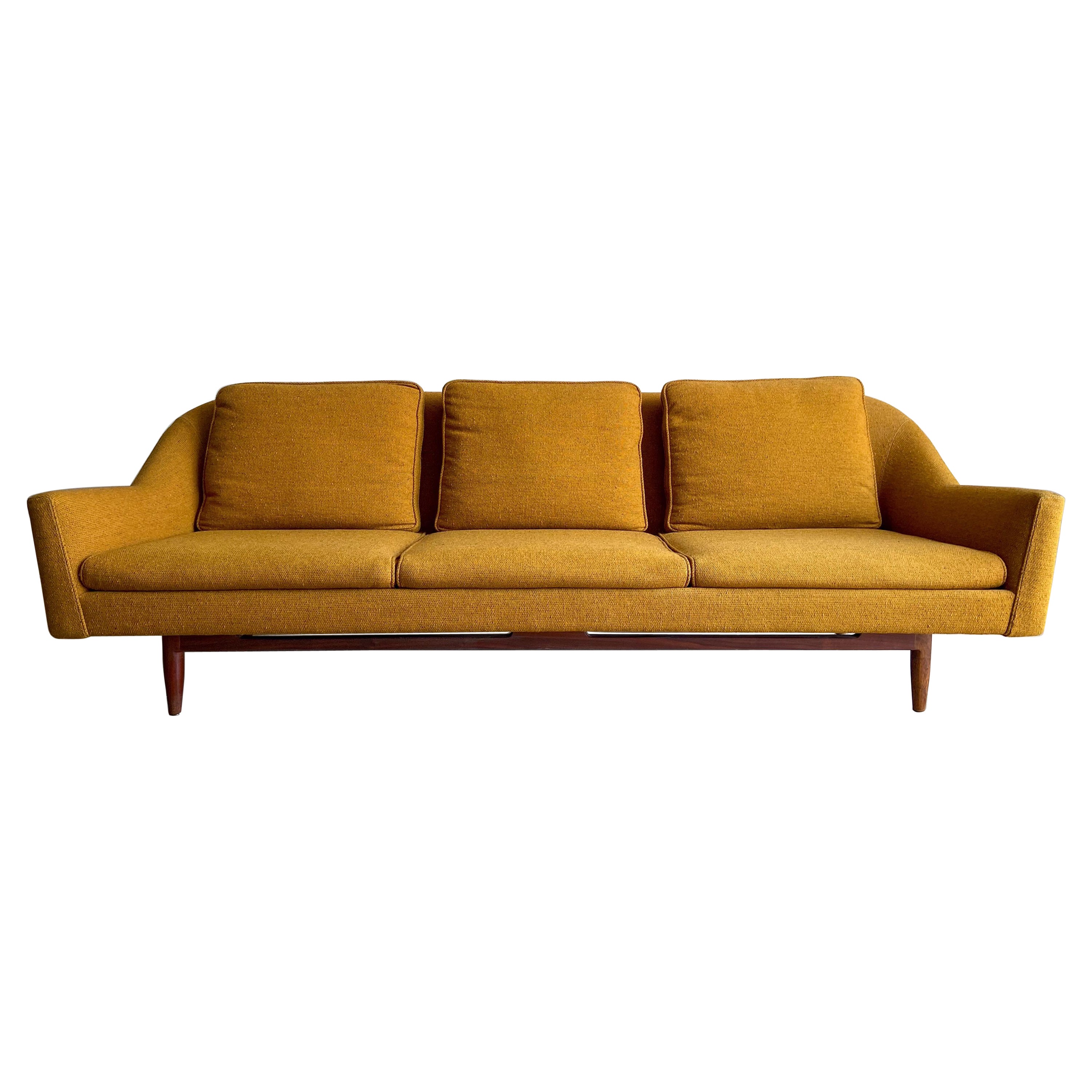 Jens Risom Danish Modern Sofa Signed