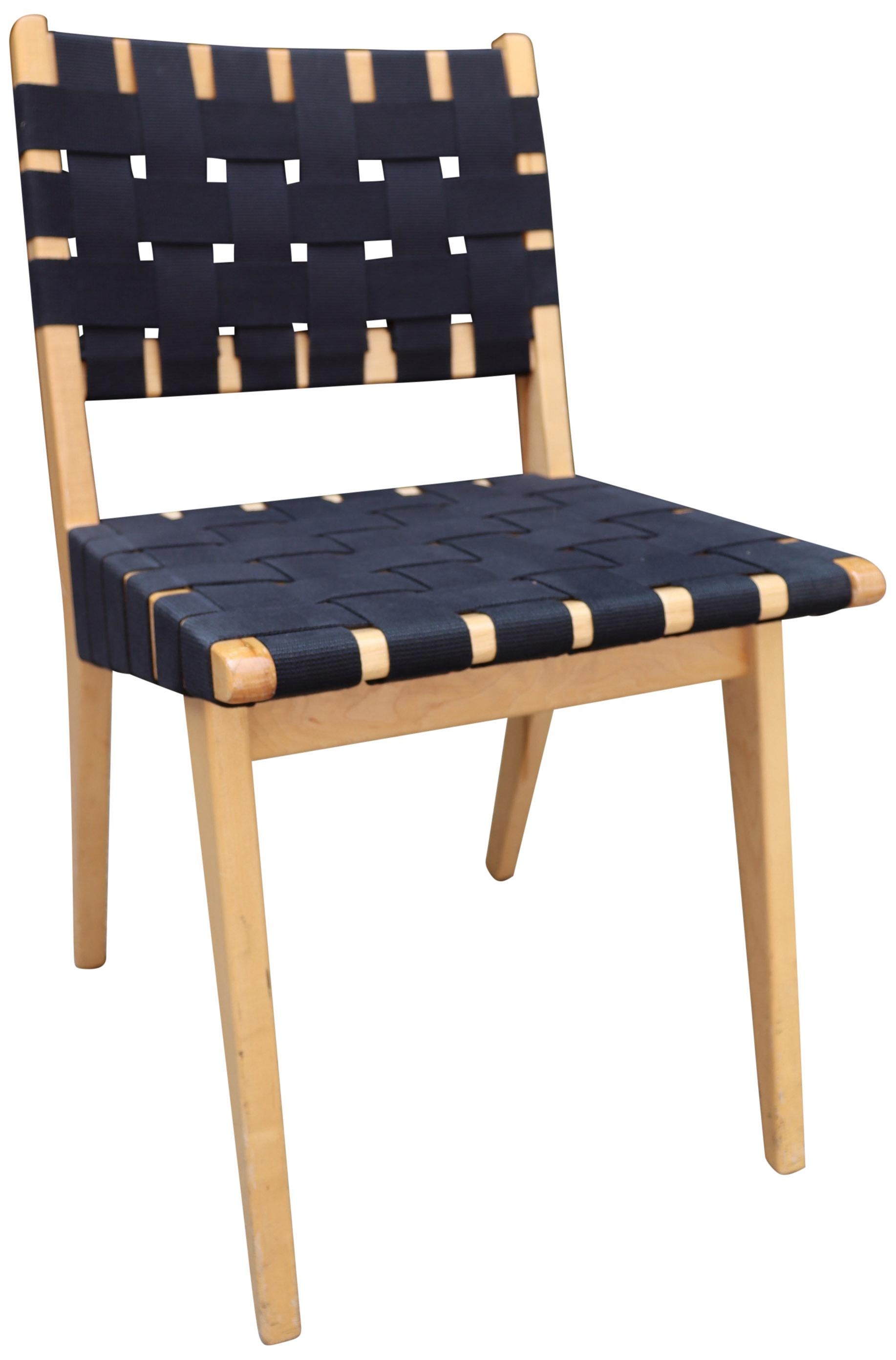 Cotton Jens Risom Dining Chairs for Knoll