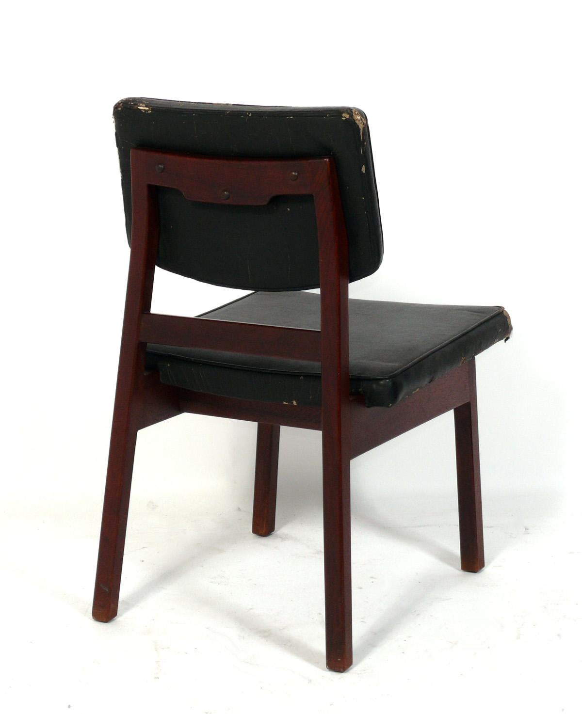 American Jens Risom Dining Chairs Refinished and Reupholstered