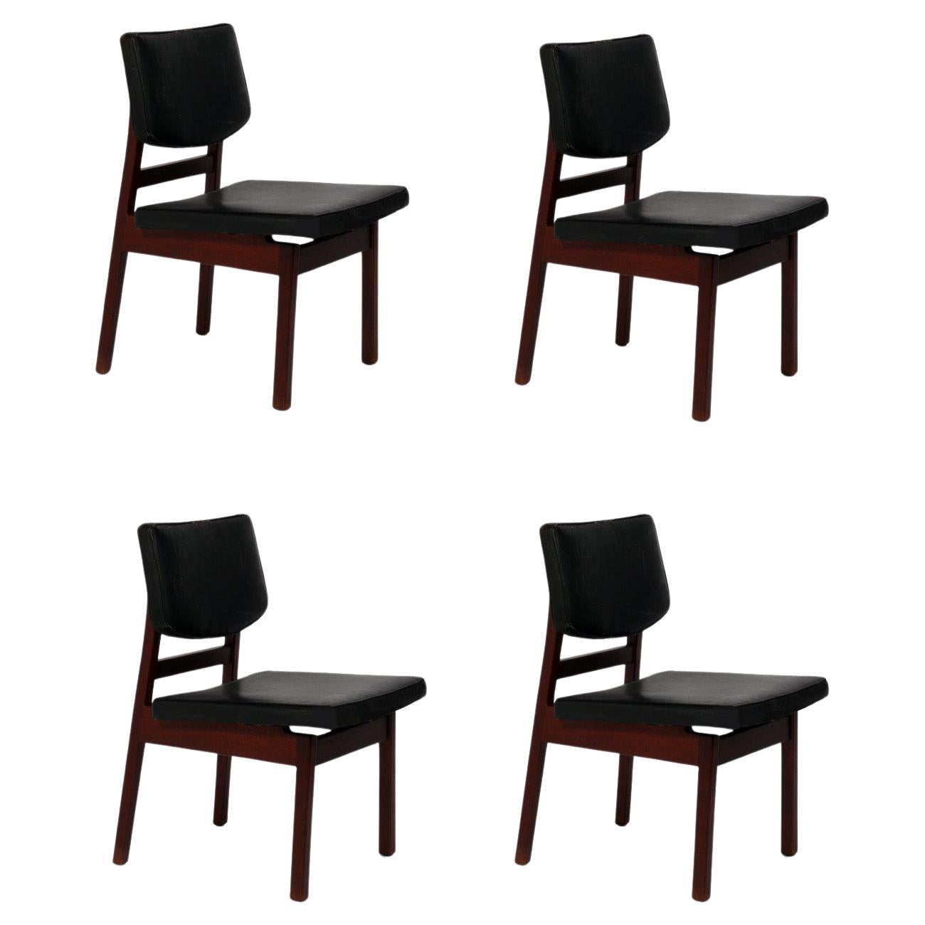 Jens Risom Dining Chairs Refinished and Reupholstered