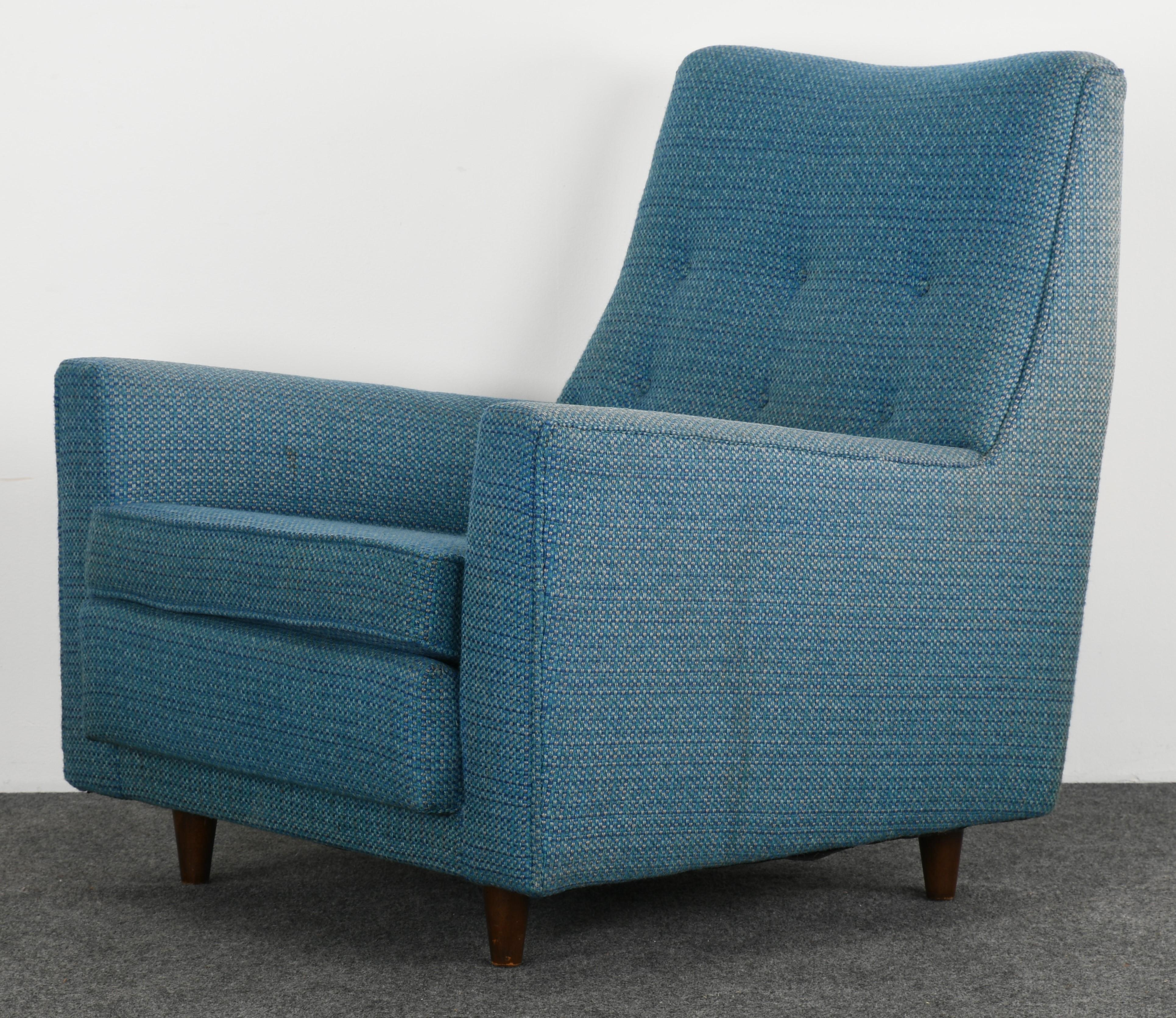 Jens Risom Easy Chair and Ottoman Model U333 and U790, 1959 1