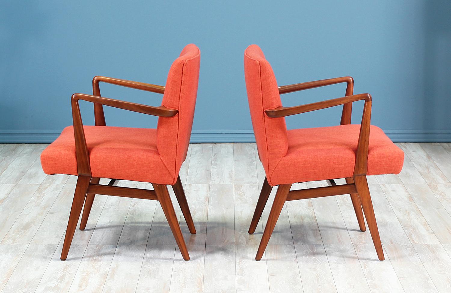 Jens Risom Easy Chairs for Knoll In Excellent Condition In Los Angeles, CA