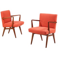 Jens Risom Easy Chairs for Knoll