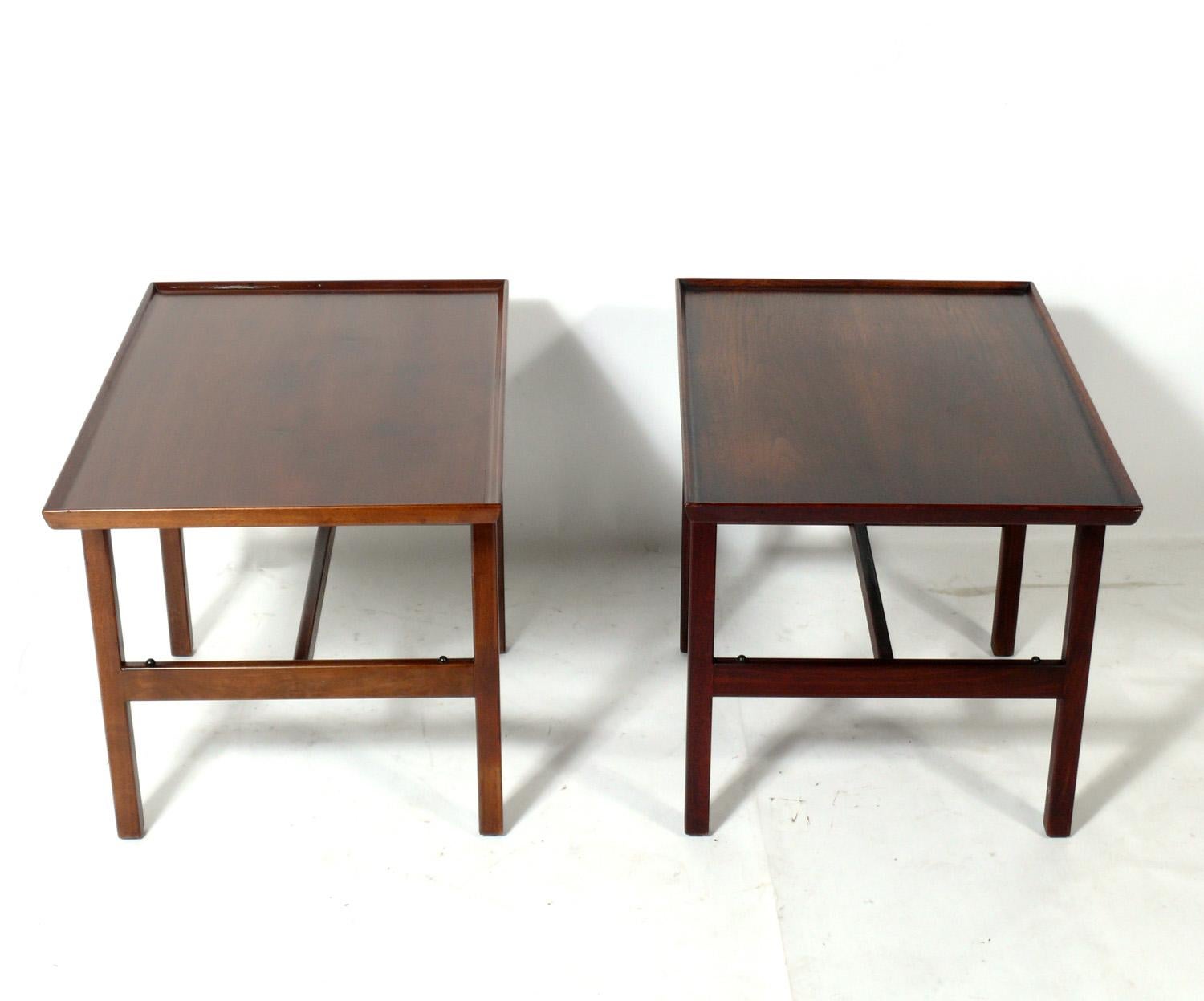 American Jens Risom End Tables or Night Stands