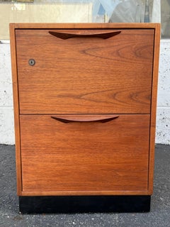 Jens Risom Filing Cabinet in Walnut